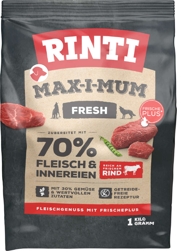 RINTI Hunde-Trockenfutter MAX-I-MUM Rind